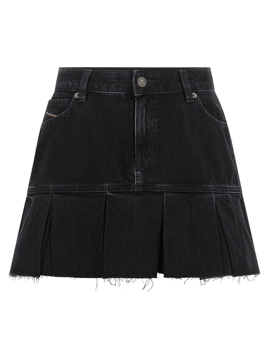 Blue Cotton Long Skirt