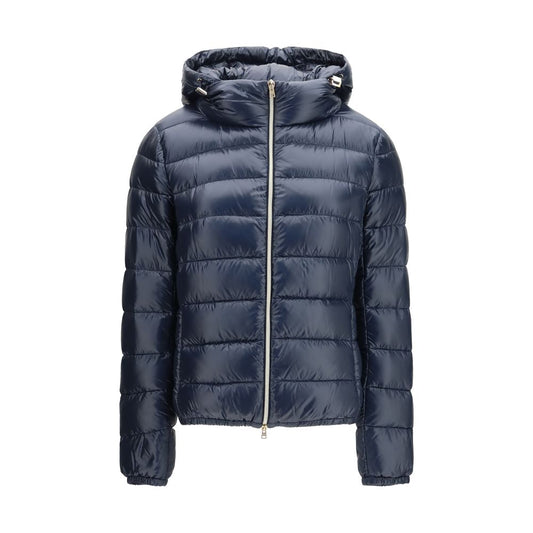 Blue Polyamide Full-Length Jacket