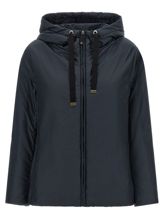 Blue Polyester Shell Jacket