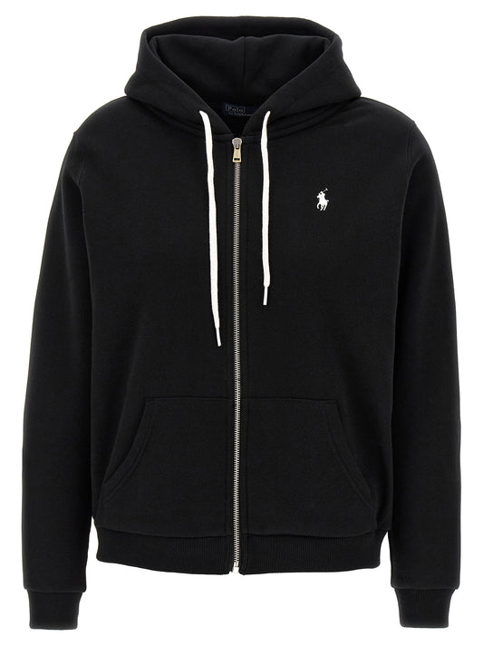 Black Cotton Sweatshirt