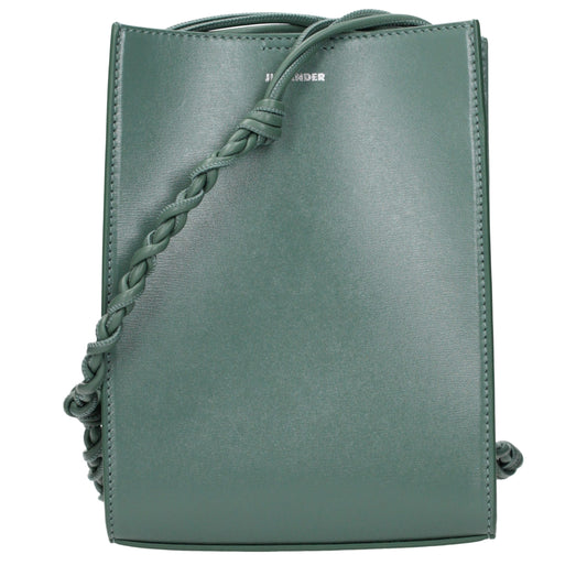 Green Leather Crossbody Bag