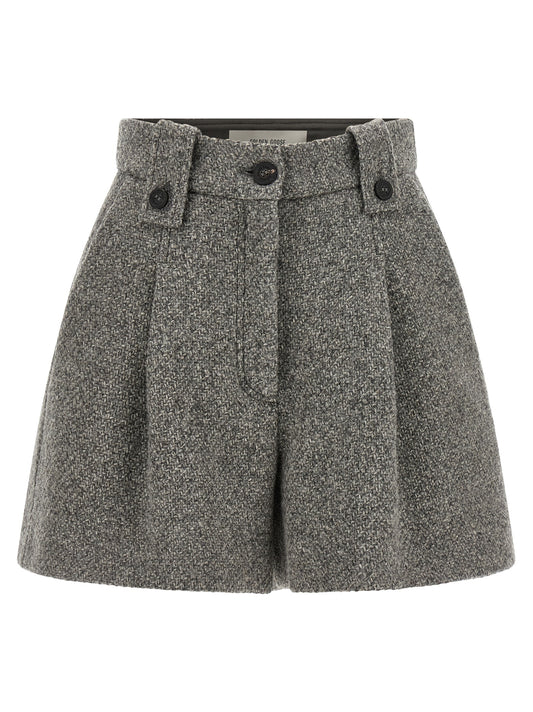 Gray Virgin Wool Bermuda Shorts