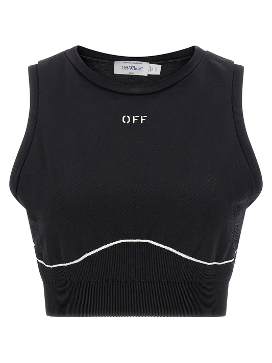Black Polyamide Sport Bra