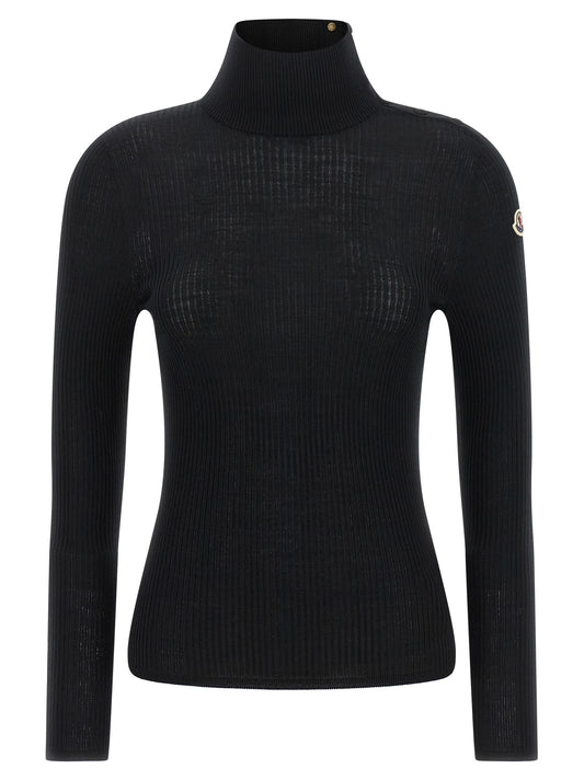 Black Virgin Wool Cardigan