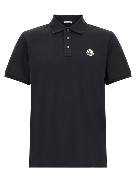 Blue Cotton Polo Shirt