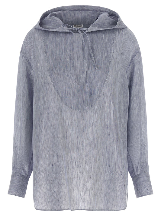 Blue Linen Blouse