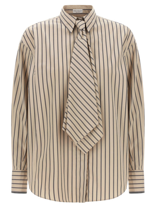 Beige Cotton Blouse