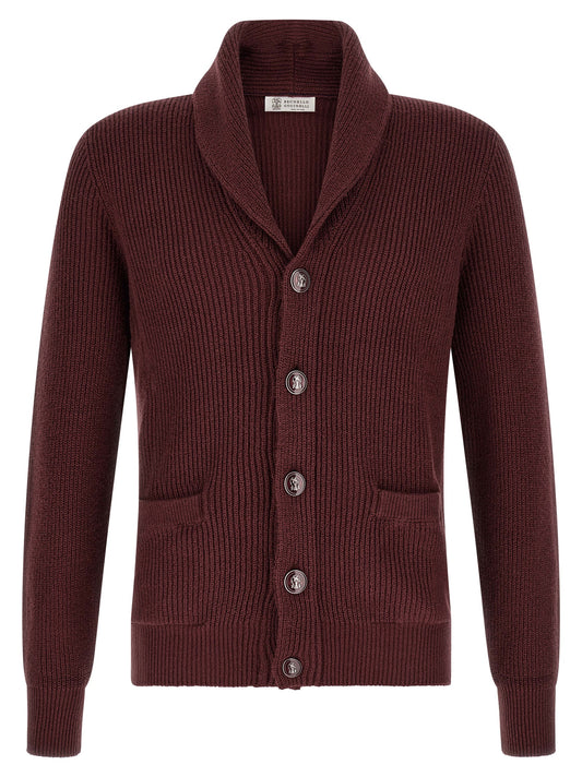 Bordeaux Cotton Cardigan