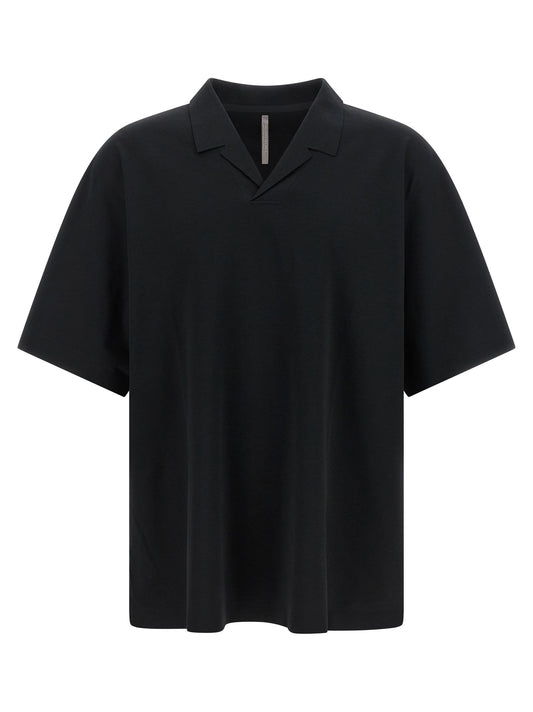 Black Polyester Polo Shirt