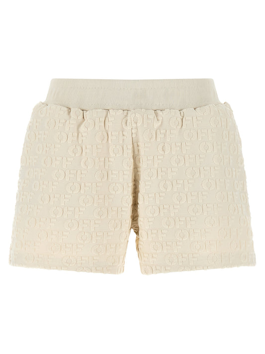 Beige Cotton Bermuda Shorts