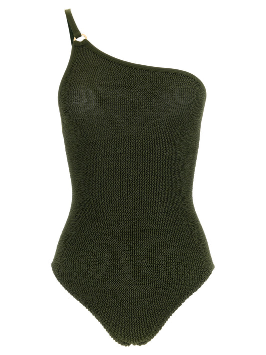 Bicolor Polyamide One-Piece Swimsuit