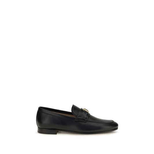 Black Lamb Ovis Aries Slip-On Loafers
