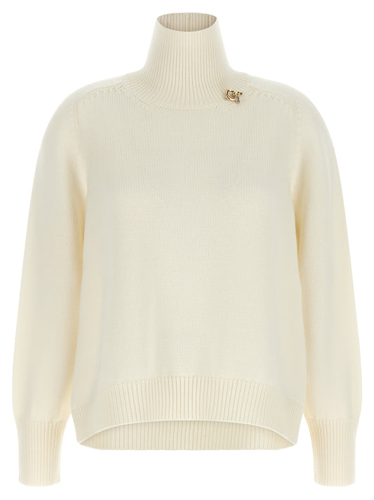White Virgin Wool Cardigan