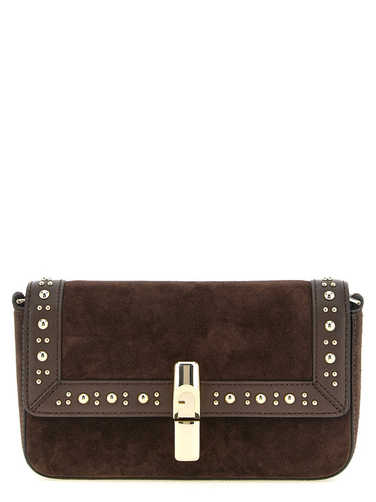 Brown Calfskin Crossbody Bag
