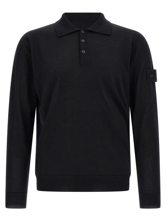 Black Virgin Wool Cardigan