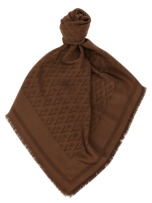 Brown Silk Scarf