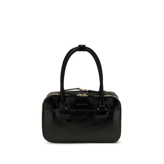 Black Calf Leather Bos Taurus Handbag