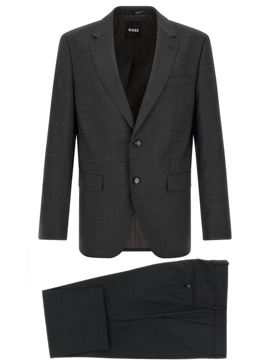 Gray Virgin Wool Two-Piece Suit