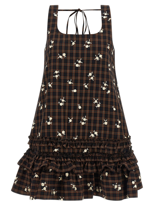 Brown Organic Cotton Short Dress