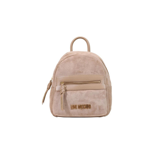 Beige Polyester Backpack