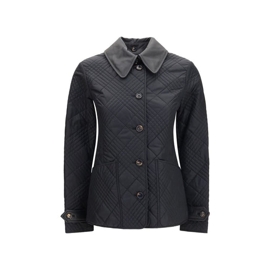 Black Polyamide Full-Length Jacket