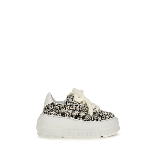 Multicolor Fabric Platform Sneakers