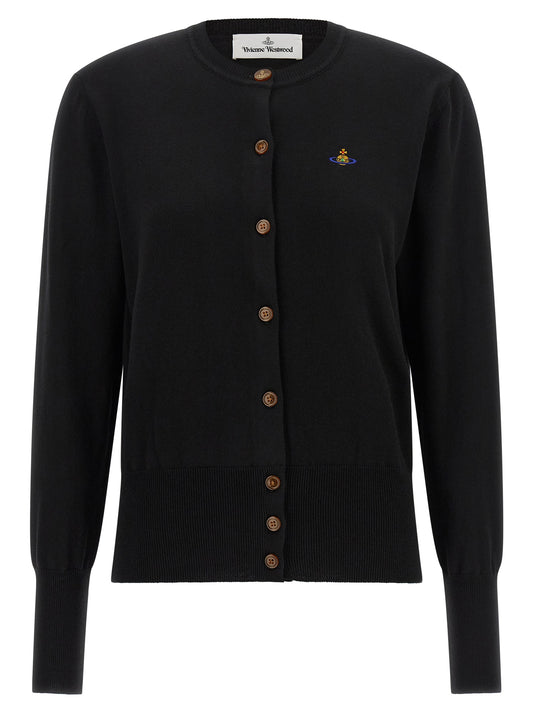 Black Cotton Cardigan