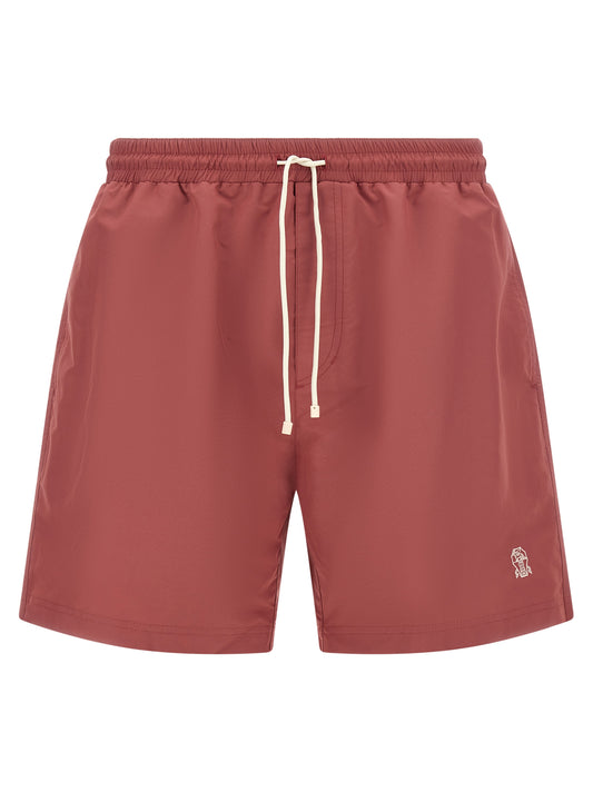 Multicolor Polyester Swim Shorts