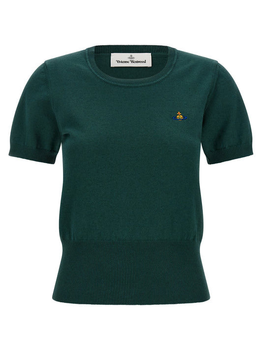 Bicolor Cotton Shortsleeve Shirt