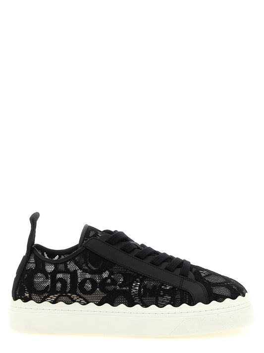 Black Polyamide Low Top Sneakers
