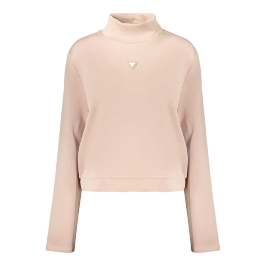 Pink Polyester Women's Sweatshirt