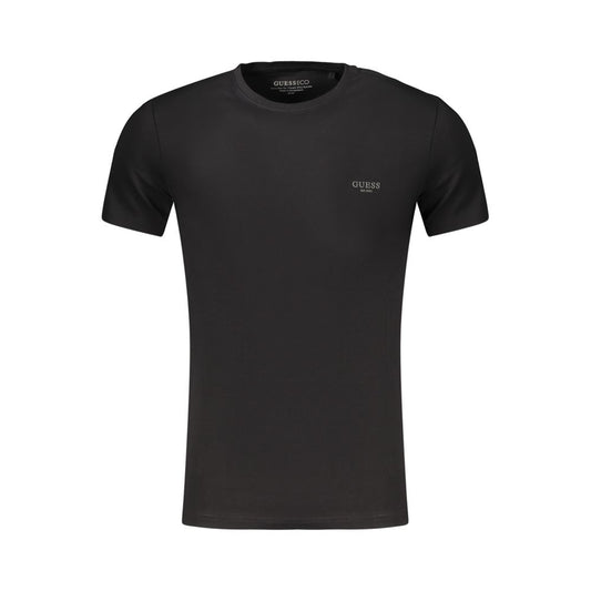 Black Cotton Mens T-Shirt