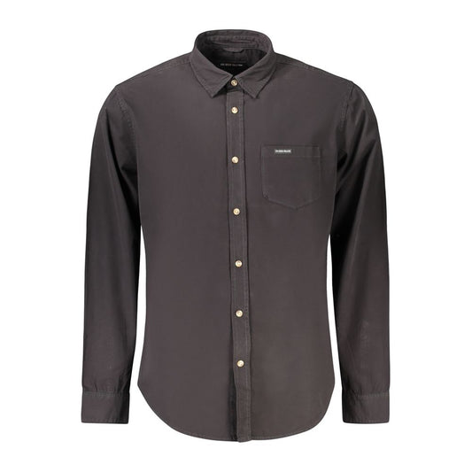 Black Cotton Men's Shirt