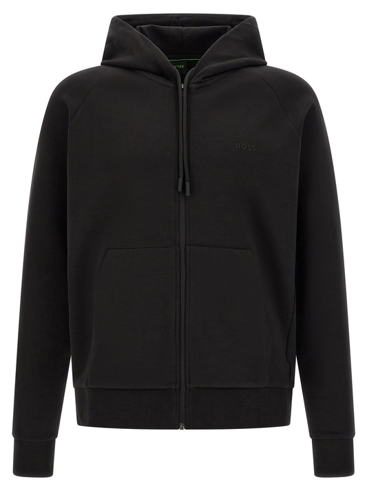 Black Cotton Sweatshirt