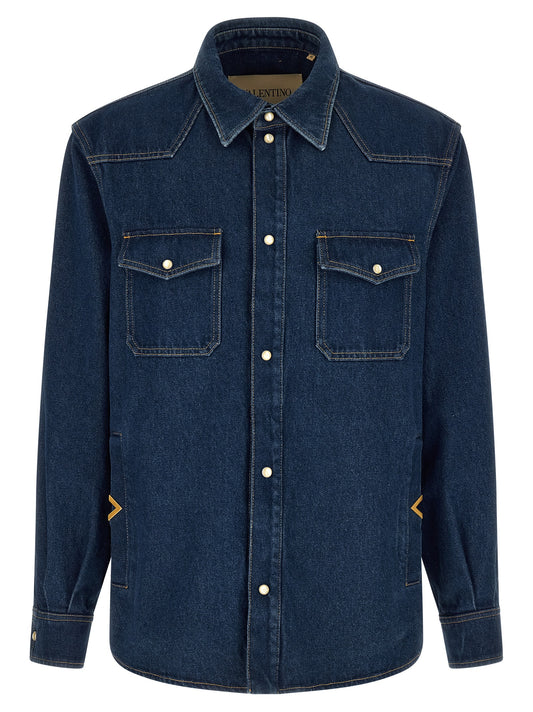 Blue Cotton Blouse