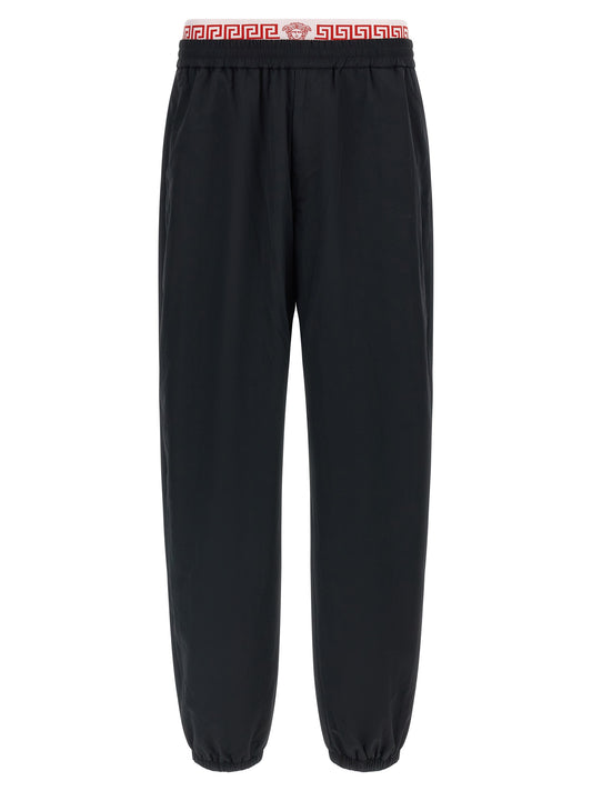 Black Polyamide Joggers (Workout Pants)