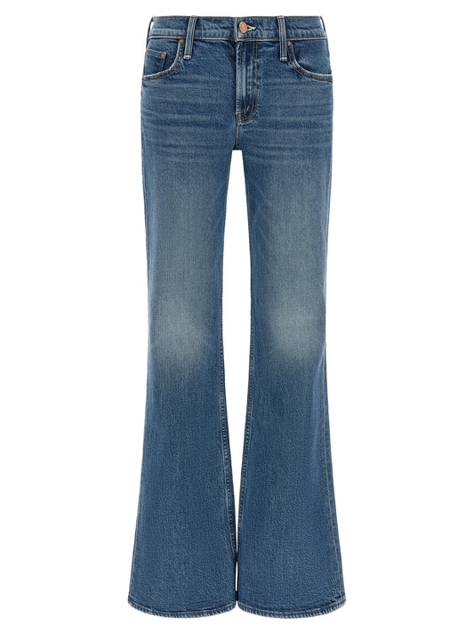 Blue Cotton Bootcut Jeans