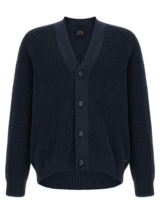 Blue Cotton Cardigan