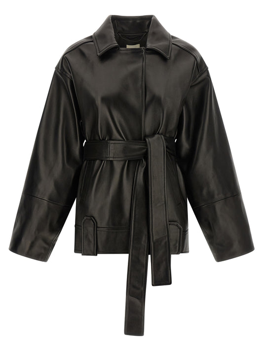 Black Lamb Leather Leather Jacket