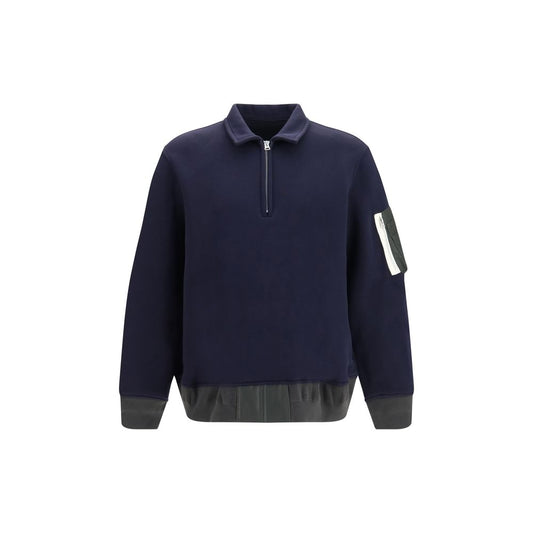 Blue Cotton Polo Shirt