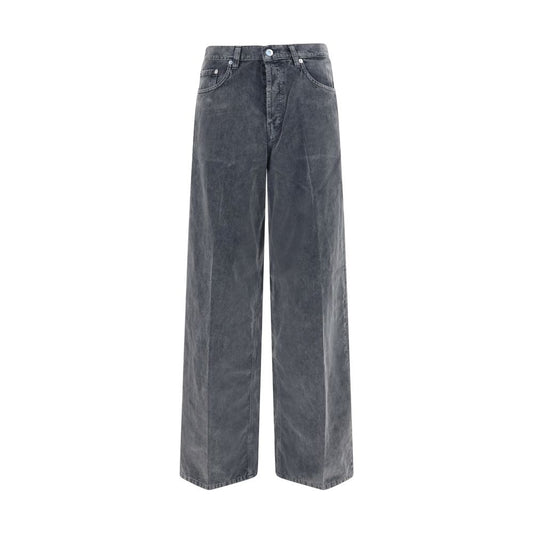 Gray Cotton Jeans Denim
