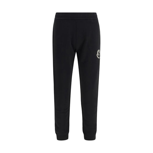 Black Cotton Athletic Pants
