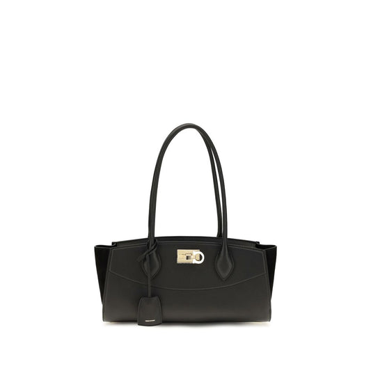 Black Calf Leather Bos Taurus Shoulder Bag
