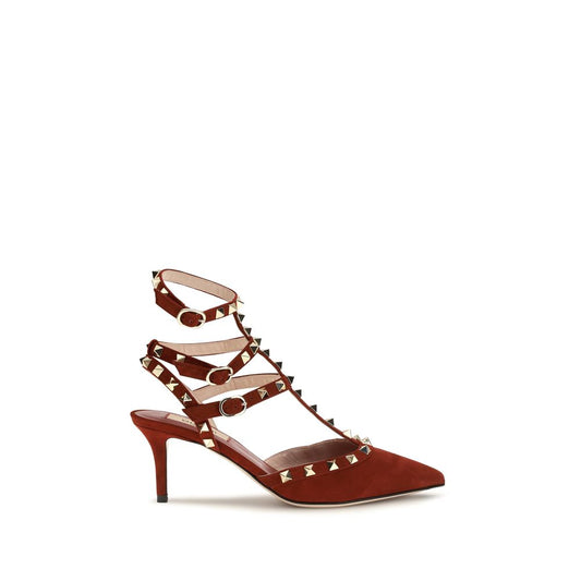 Red Goatskin High Heel Pumps