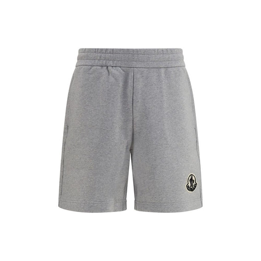 Gray Cotton Bermuda Shorts