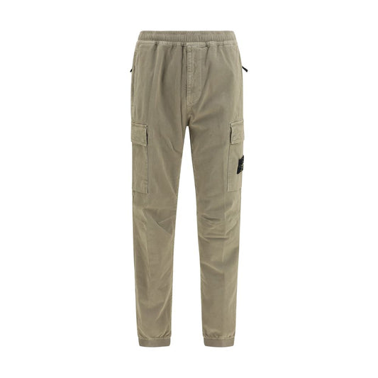 Bicolor Cotton Cargo Pants