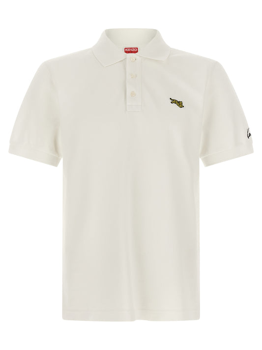 White Cotton Polo Shirt