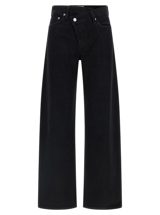 Black Cotton Relaxed Fit Jeans