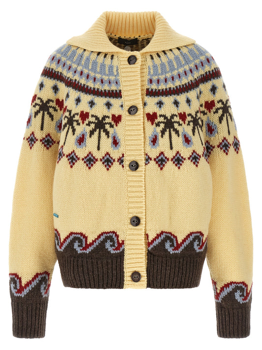 Multicolor Virgin Wool Cardigan