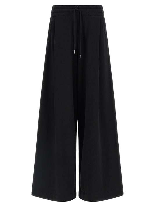 Black Cotton Athletic Pants